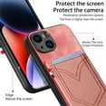 thumbnail image 6 of ELEHOLD for iPhone 14 Pro, Wallet Phone Case,Slim Leather Shockproof Lens Protector with Card Slot Anti-Scratch Case Cover,Support Magnetic Car Mount, pink, 6 of 8
