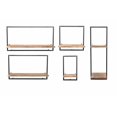 thumbnail image 1 of Sagebrook Home 13107-01 EC, S/5 WOOD/METAL WALL SHELVES, 1 of 1