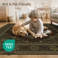 thumbnail image 4 of ODIKA Boho Vintage Retro Symmetrical Worn Palette Traditional Tone for Playroom, Bedroom, Reading Nook, Pet Friendly & Kids Safe Play, 4 of 7