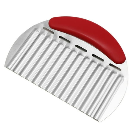 

Baiwo French Fries Cutter Crinkle Cutter Corrugated Convenient Stainless Steel Wavy French Fries Chopper