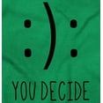 thumbnail image 2 of You Decide Happy Sad Emoticon Cute Men's Graphic T Shirt Tees Brisco Brands X, 2 of 6