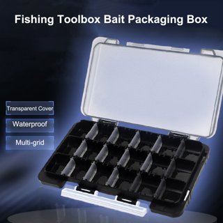 3pcs Portable Fishing Tackle Organizer 24 Compartments Transparent Tackle  Box 
