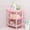 Pink, variant on Isvgxsz Clearance Tier Storage Rack Bathroom Shelving Unit, Free Standing Small Shelf Stand, Floor Standing Shelf for Bathroom, Office, Living Room, Balcony, Kitchen