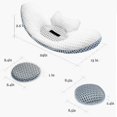 thumbnail image 2 of Lumbar Pillow For Sleeping, Adjustable Height 3d Lower Back Support Pillow Waist Gift, 2 of 5