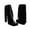 Black, variant on Pisexur Cowboy Boots for Women Fringe Boots Cowgirl Boots Chunky Middle Heel Tassel Knee High Boots Snip Toe Pull On Western Riding Boots