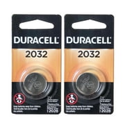 2X Duracell DL2032 3V Lithium Coin Cell Battery EA2032C ECR2032 L14 L2032 LF1/2V