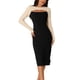 thumbnail image 1 of Vestido midi de corte con cuello redondo de manga larga para mujer Inspire Chic, vestido de suéter de color bloque XL beige-negro, 1 of 6