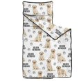 thumbnail image 2 of Golden Retriever and Dog Paw Print Teens Toddler Nap Mat with Pillow, Sleeping Mat Bag for Preschool Daycare 51"x22", 2 of 6