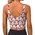 thumbnail image 3 of Lsque Roosters Printed Women'S Sports Bra, Compression, Moisture Wicking, High-Impact Sports Bra For Women,Supportive sports bra-, 3 of 9