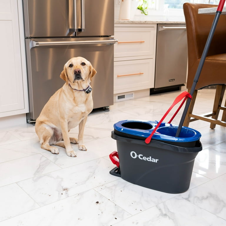 O-Cedar EasyWring RinseClean Spin Mop and Bucket System, Hands-Free System  
