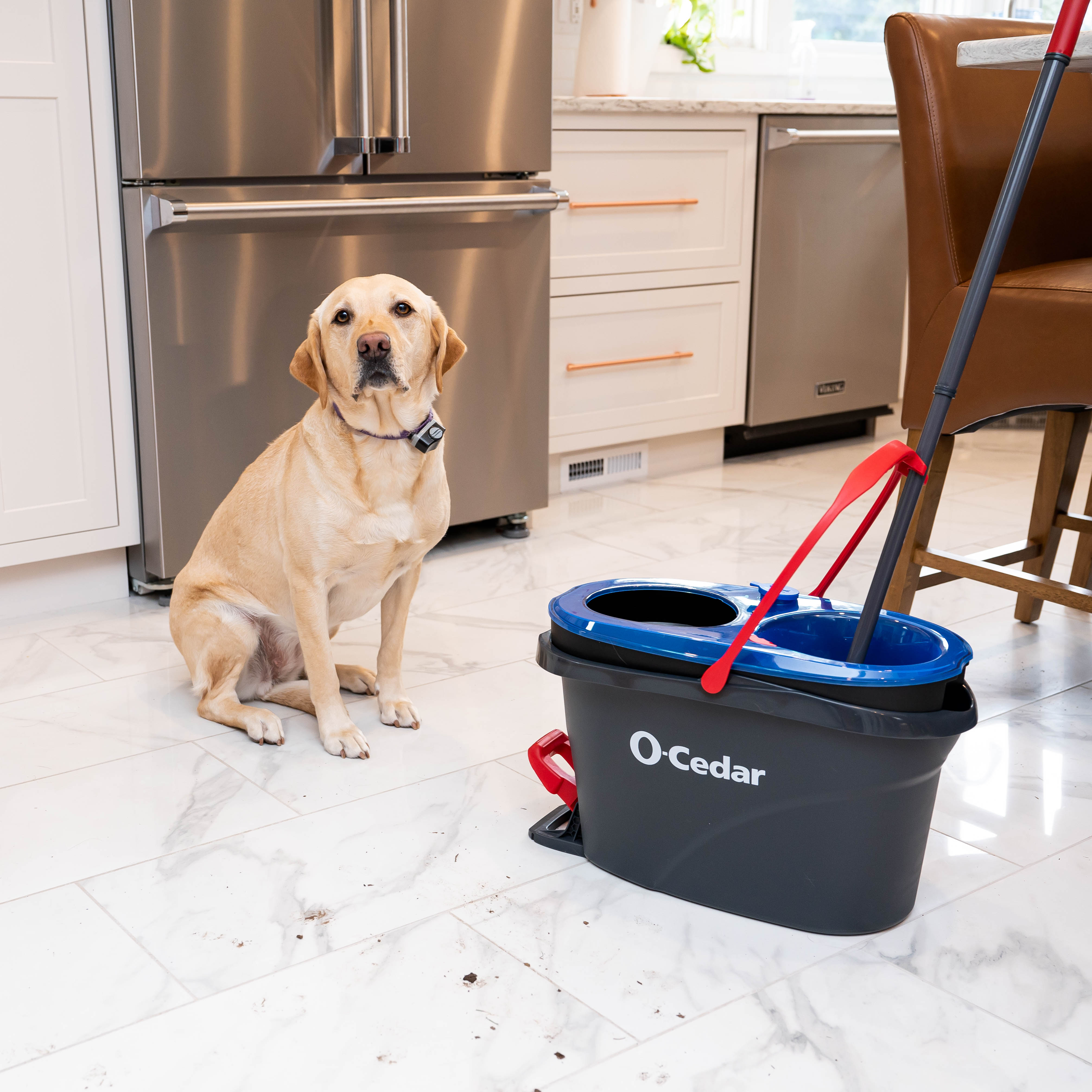 O-Cedar EasyWring RinseClean Spin Mop and Bucket System, Hands-Free System - image 15 of 25