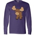 thumbnail image 3 of Inktastic Cute Moose Long Sleeve T-Shirt, 3 of 5