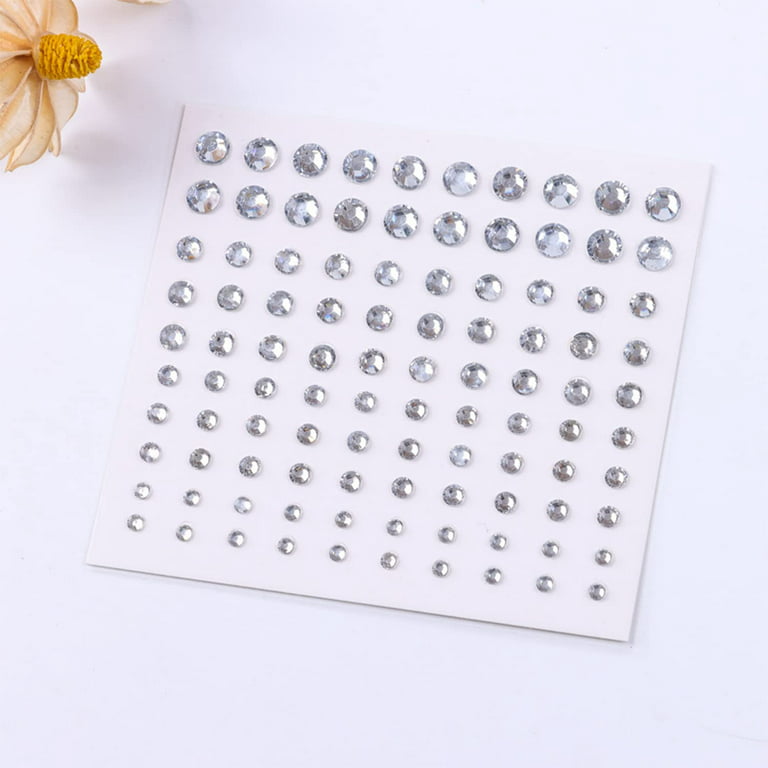 2310 PCS Self Adhesive Rhinestone Gem Stickers for Face Nail Body Makeup  Festival,4 Size 14 Sheets Bling Jewels Stickers for Kids DIY Craft Card  Decorations