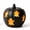 #B, without light, variant on Halloween Terracotta-Effect Bat Cutout Pumpkin, Resin Pumpkin Tabletop Decoration - Halloween Pumpkin Tealight Holder, Rustic Farmhouse Fall Home Decor