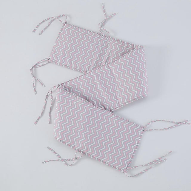 Cama de Cuna de Guardería para Bebé, Parachoques Grueso, Cuna Pieza Alrededor Del Cojín, Almohadas Protectoras para Cuna, Decoración de rosa Yotijar Cojín de parachoques de cabecera