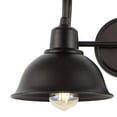 thumbnail image 6 of JONATHAN Y Frisco 17.25" 2-Light Farmhouse Industrial Iron LED Vanity, Oil Rubbed Bronze, 6 of 7