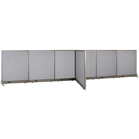 GOF T-shaped Freestanding Partition (36”D x 204”W x 48”H) Office Room Divider, Privacy Screen, Workstation Cubicle