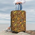 thumbnail image 7 of Xecao Vintage Sunflower and Corn Autumn Print Elastic Luggage Cover, Double-sided Print , Perfect for Travel, Business, and Daily Use (Suitcase Not Included)-X-Large, 7 of 7