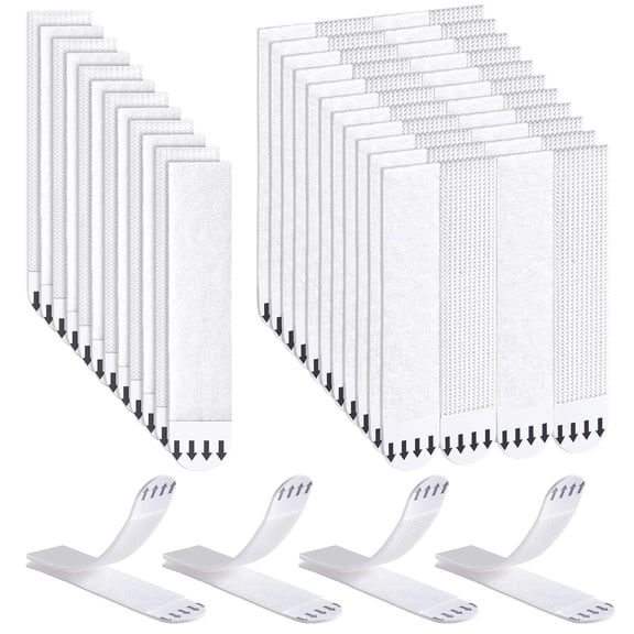 RUseeN 36-Pairs(72 Strips) Large Picture Hanging Strips, Removable Hook and Loop Tape, Picture Hanger Damage Free, Adhesive Strips for Frame Hanging and Decorations, Heavy Duty