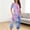 B_ Blue, variant on Women's Summer Gothic Butterfly Print Pajama Set Short Sleeve Pleated Crew Neck Top & Stretch Elastic Capri Pants Stylish Daily Home Wear Hot Pink XXXL