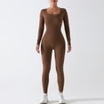 thumbnail image 1 of Traje de yoga de una pieza sin costuras, pantalones de manga larga, traje deportivo de fitness de otoño e invierno, traje de cuerpo de levantamiento de cadera y abdomen con alta elasticidad, 1 of 5