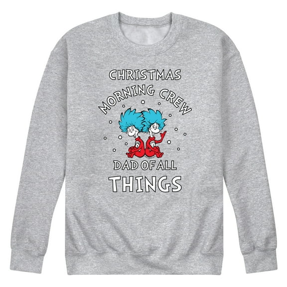 The Cat in the Hat - Christmas Morning Crew Dad - Men's Crew Neck Fleece Pullover