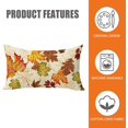 thumbnail image 2 of Fall Maple Leaves Lumbar Decorative Rectangle Pillow Cover 12 x 20, Autumn Farmhouse Rustic Porch Patio Outdoor Pillowcase, Thanksgiving Seasonal Sofa Couch Cushion Case Home Decor, 2 of 5