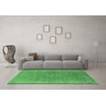 thumbnail image 3 of Ahgly Company Indoor Square Oriental Emerald Green Industrial Area Rugs, 7' Square, 3 of 4