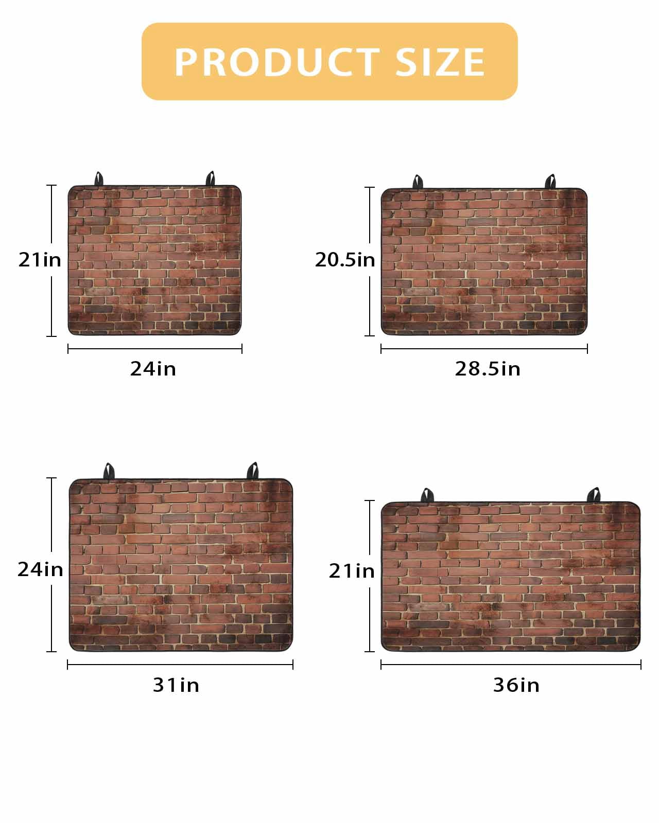 Large Induction Cooktop Protector Mat Vintage Wall Stove Top Covers for Electric Stove, Farmhouse Retro Art Decorative Stove Burner Cover Mats, Glass Top Stove Cover