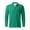 Dark Green, variant on CCRFTGI Mens Quarter Zip Polos Long Sleeve Polo Shirts Casual Lightweight Pullover Black XL