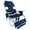 Navy, variant on Ostrich 3N1 Lightweight Outdoor Beach Lounge Chair with Footrest, Blue