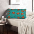 thumbnail image 6 of Lsque Colorful Crab Pattern Pillow Case – Soft & Cozy Throw Pillow Cover, Hypoallergenic Cushion Case for Sleeping Women with Envelope Closure-16"x24", 6 of 6