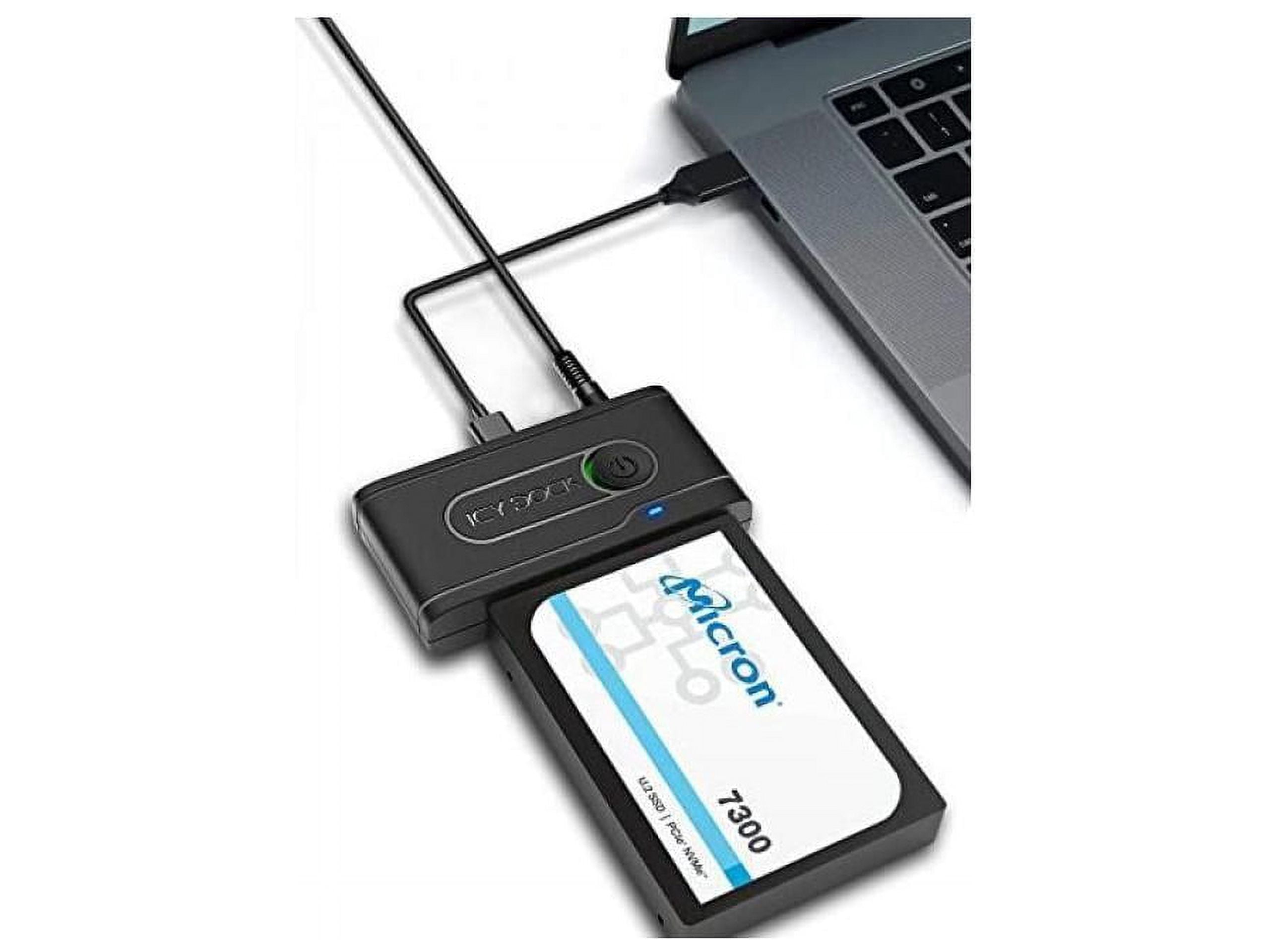 Icy Dock MB931U1VBR1 EZ-Adapter Ex USB-C/A Gen 2 U.2 NVMe SSD Enclosure