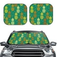 thumbnail image 2 of Haiem Pineapples1 Car Windshield Sun Shade (2 Pieces) Foldable Windshield Sun Shade Car Accessories for Truck SUV Pickup-Small, 2 of 7