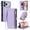 Purple, variant on Allytechgroup Case for iPhone 17 Pro, Crossbody Strap Cell Phone Bag PU Leather RFID Blocking Cards Slots Zipper Pocket Hand Wrist Protective Stand Lightweight for iPhone 17 Pro, Purple