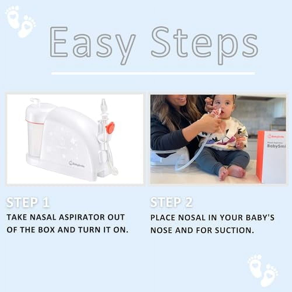 BabySmile | Electric Baby Nasal Aspirator for Newborns + | Boogers/Mucus
