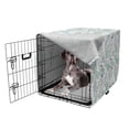 thumbnail image 5 of Abstract Dog Crate Cover, Scattered Cluttered Layout of Irregular Shapes Dotted Motifs Pattern, Easy to Use Pet Kennel Cover Small Dogs Puppies Kittens, 7 Sizes, Pale Seafoam and White, by Ambesonne, 5 of 6