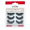 Eylure - Exaggerate False Lashes Multipack - 140 Black (Adhesive Included) -3pairs