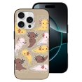 thumbnail image 2 of Funda de TPU Kawaii Axolotl para iPhone 16 Pro: ultrafina, a prueba de golpes, antiamarilleo, resistente a arañazos, compatible con carga inalámbrica, agarre mejorado, estilo negro., 2 of 7