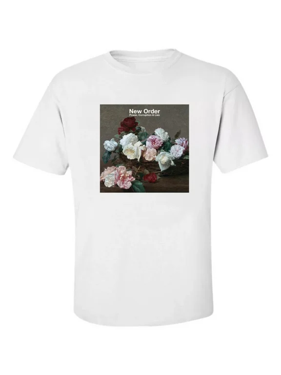 New Order Band T Shirt Power, Corruption & Lies Synth Pop New Wave Tshirt