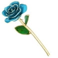 thumbnail image 4 of Fleur de Rose, Forme Naturelle Plaquée Or 24K Longue Durée avec Base pour Décorations pour Cadeau pour Collection, 4 of 8