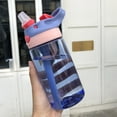 thumbnail image 4 of Windfall Man Durable Plastic Water Rugged Sports Bottle Includes Reusable Straw, Portable Adult Kids Cute Leak-Proof Sport Juice Water Straw Drinking Cup Bottle, 4 of 8