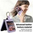 thumbnail image 4 of for Motorola Razr 50 Ultra Case with Ring Holder, PU Leather [Hinge Protection] Anti-Scratch Shockproof Slim Case, 4 of 9