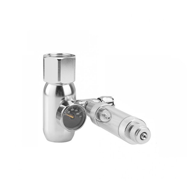 CO2 Valve Diffuser Aquarium CO2 Pressure Regulator Check Valve Gauge Fish Tank CO2 Valve Aquarium DIY CO2 Generator System Kit ,Easy Installation