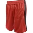 thumbnail image 3 of Hat and Beyond Men's Athletic Stripe Track Shorts with Drawstring, 3 of 5