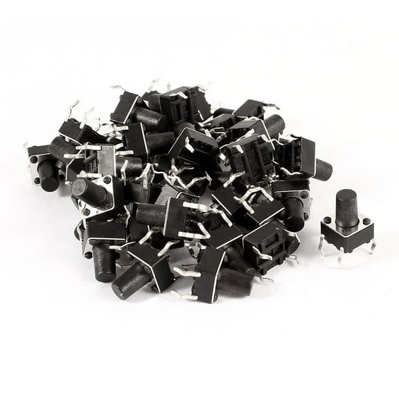 40 Pieces 6x6x8.5mm 4Pin Tactile Tact Push Button Momentary Switch