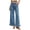 Light Blue, variant on MLCDZ Wide Leg Jeans for Women Stretch High Wasited Baggy Trendy Denim Jean Ruffle Hem Pants with Multiple Pockets Lightweight Breathable Vacation Trousers