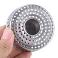 QueMer Upgrades Sink Plugs Stainless Steel Drain stop Metal Sink Drain ...