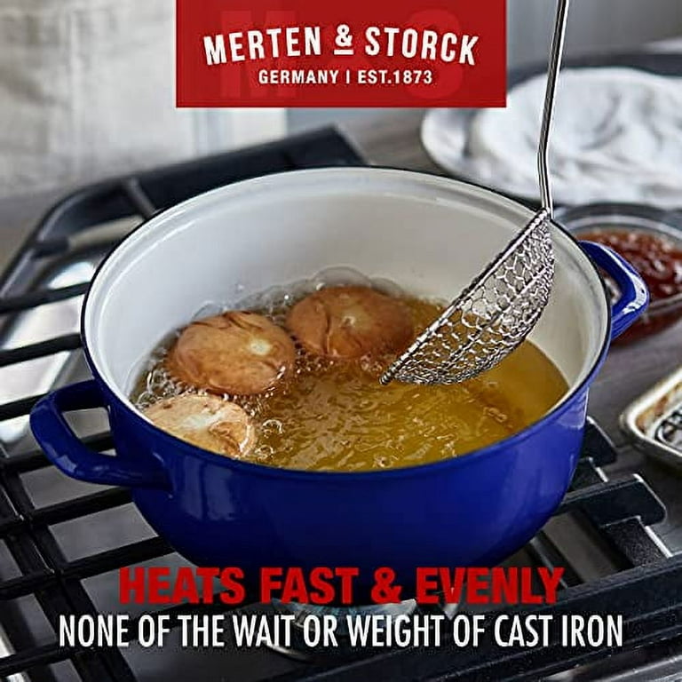 Merten & Storck Enameled Iron 1873 Dutch Oven, 5.3-Quart, Azure Blue