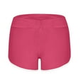 thumbnail image 5 of 3PCS Quick-Dry Yoga Shorts Yoga Shorts Pants Bandage Elastic Waist Casual Short Pants on Clearance,Hot Pink S, 5 of 5